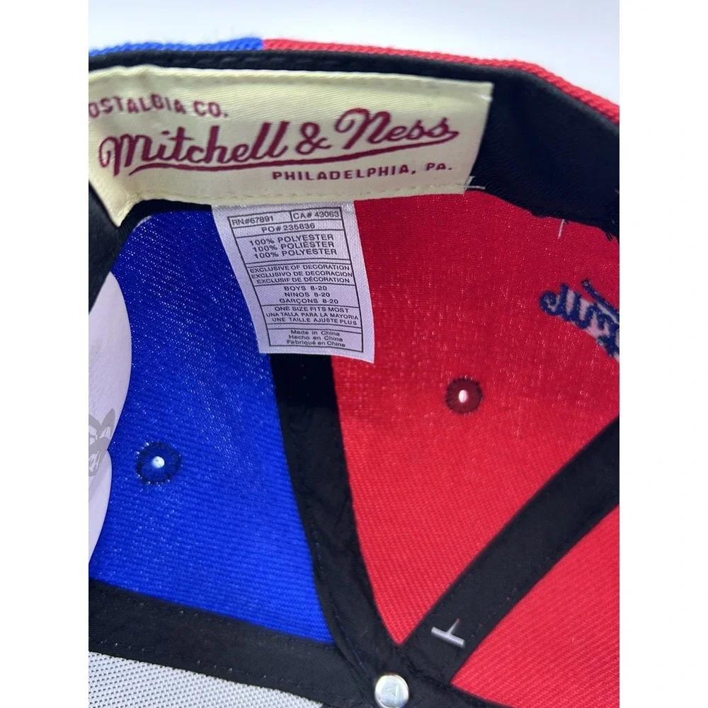 Mitchell & Ness Royal Mascot Basketball Dog Philadelphia 76ers SnapBack Hat